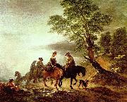 Thomas Gainsborough Ritt zum Markt oil painting
